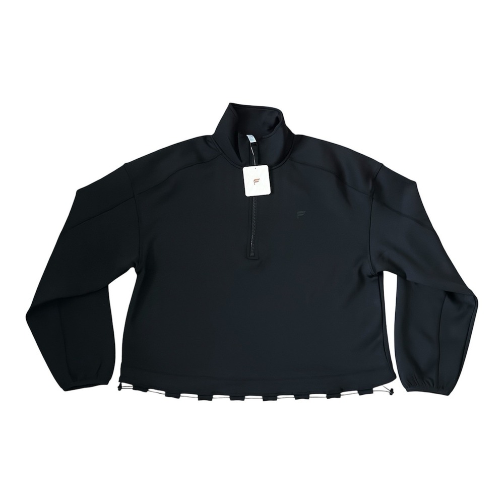 FABLETICS Barrier Scuba Oversized Pullover Jacket In Black | Women's Size Medium